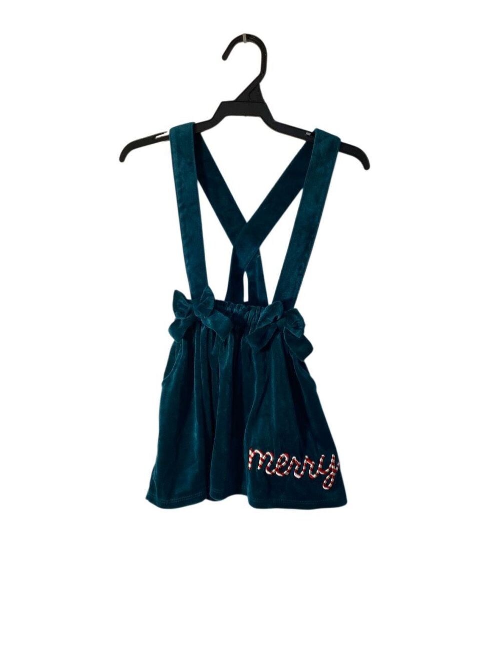 Bluey girls, Christmas velvet velour embroidered Mary dress 3T